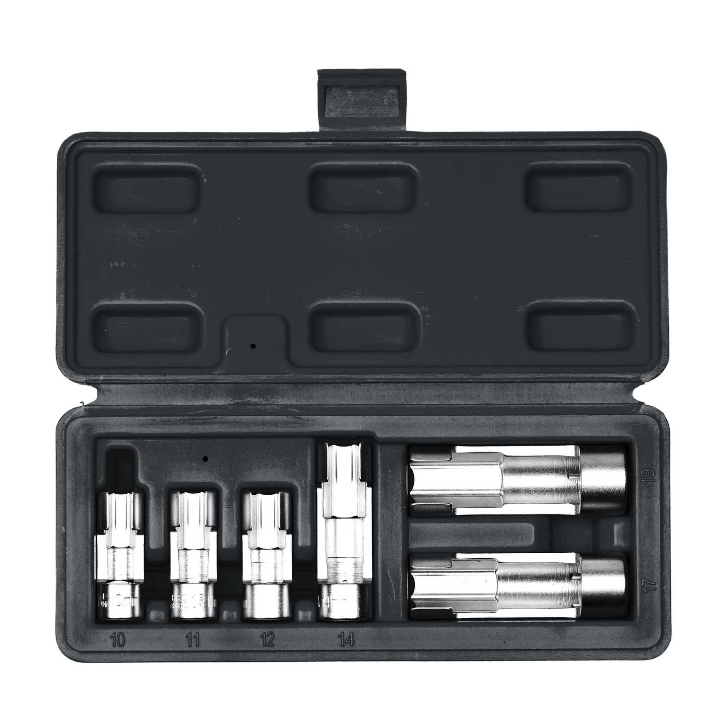 POWERHAND 6Pc 3/8" & 1/2" Slotted Sensor Socket Set