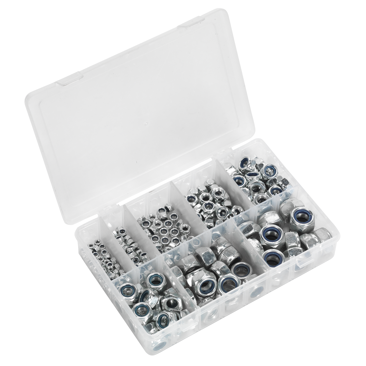 Nylon Locknut Assortment M4-M16 255pc