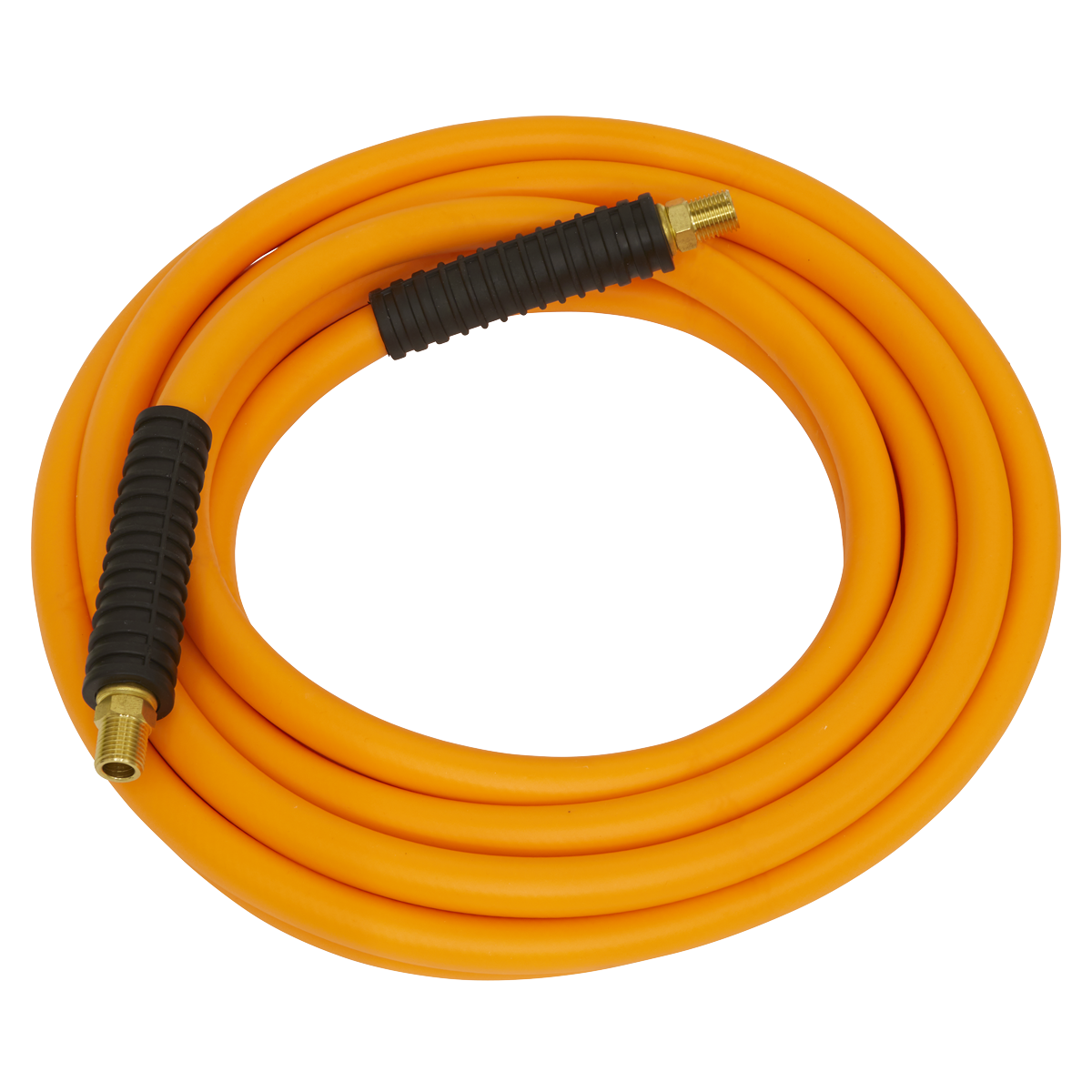 High-Visibility Hybrid Air Hose with 1/4"BSP Unions 10m x 10mm