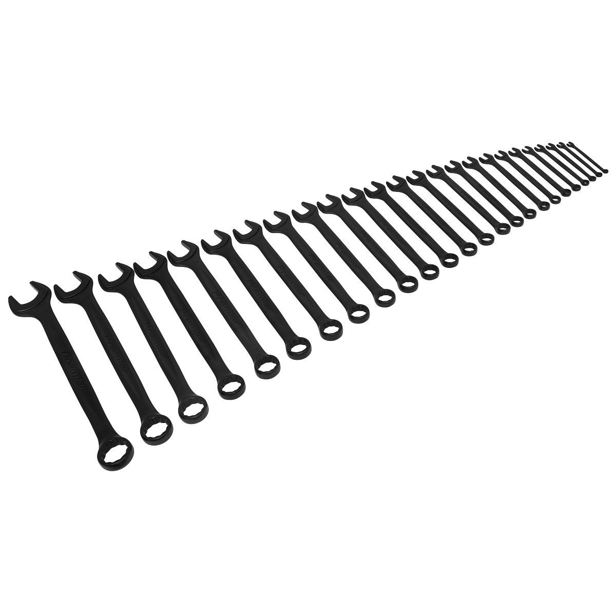 Premier Black Combination Spanner Set 25pc