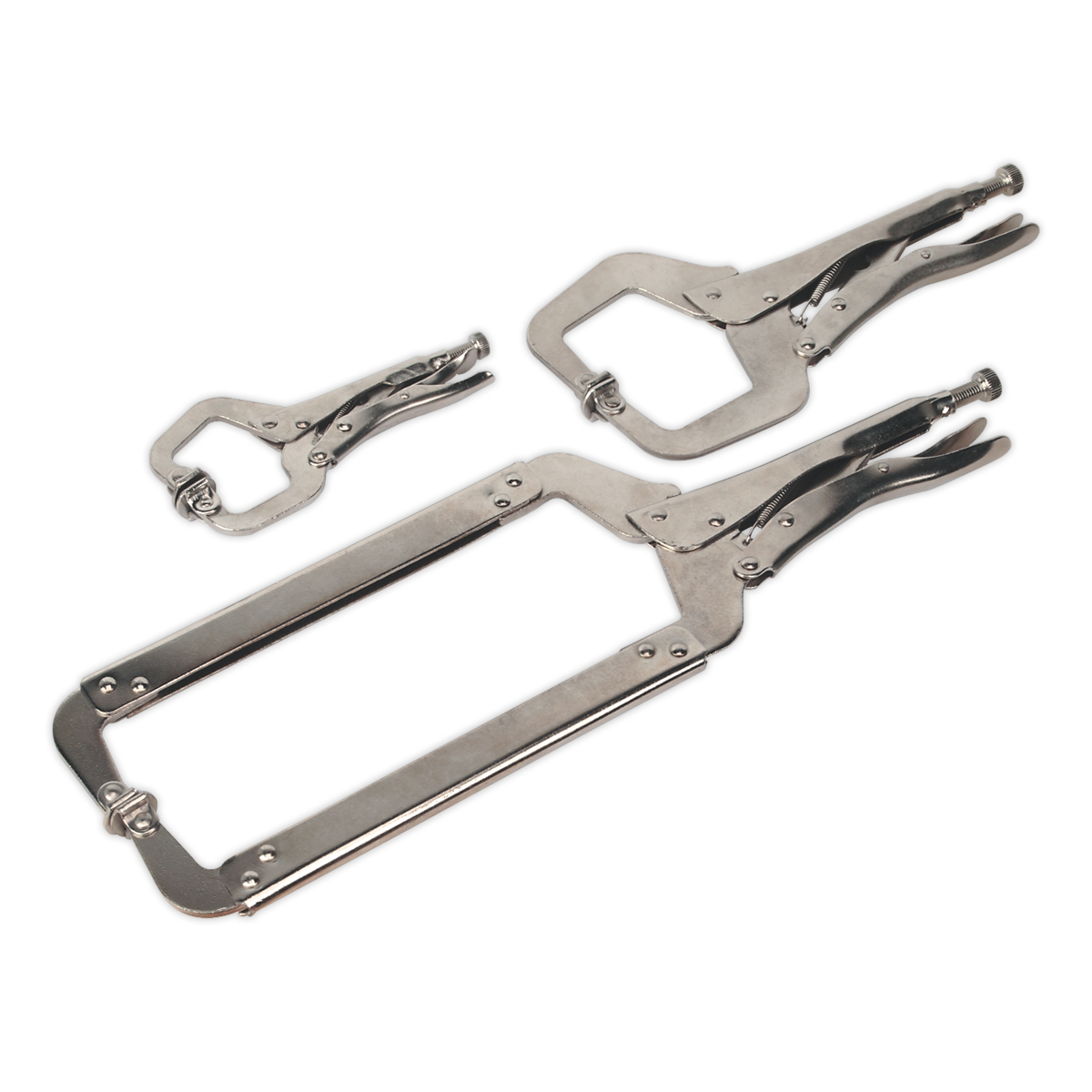 Premier Locking C-Clamp Set 3pc