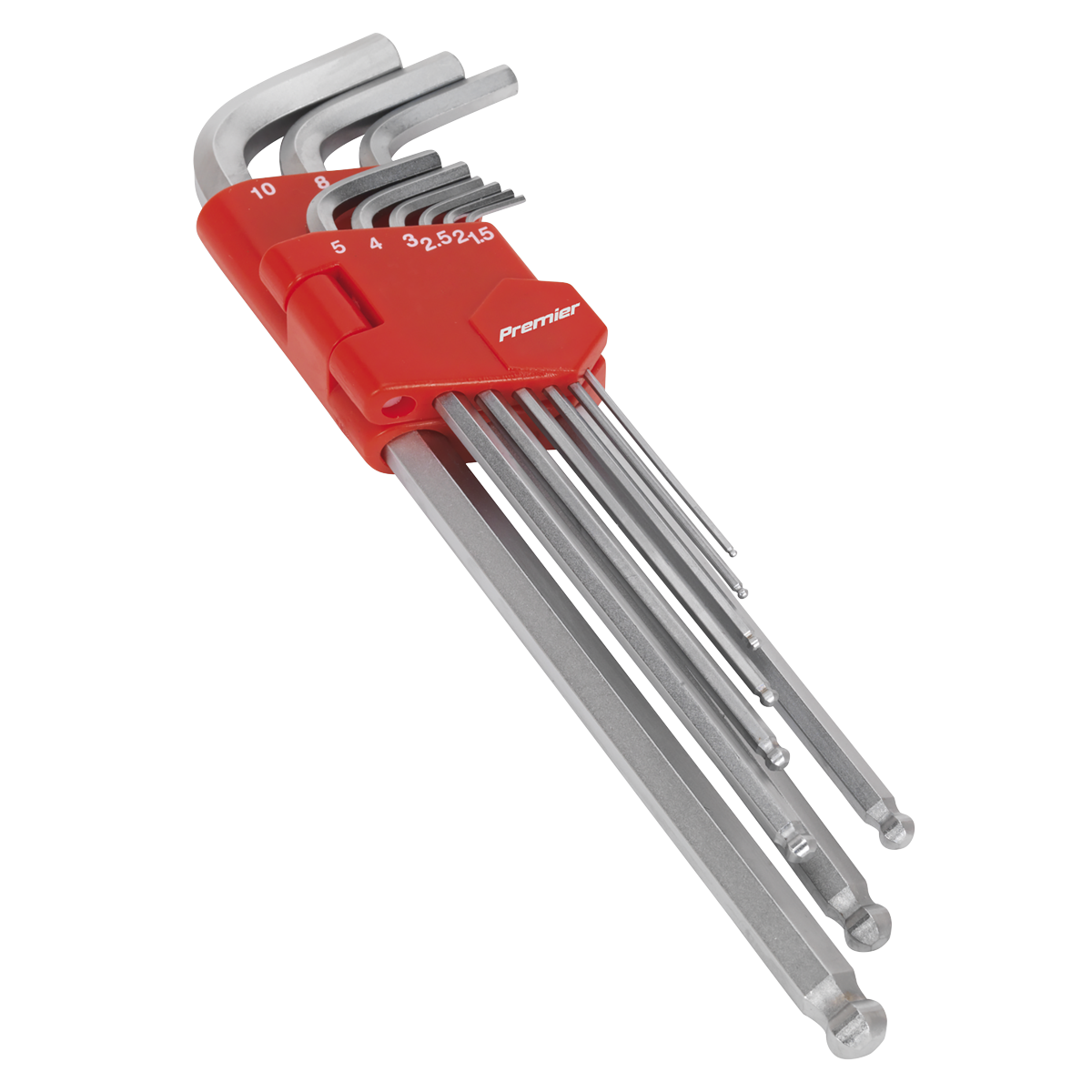 Premier Extra-Long Ball-End Hex Key Set 9pc