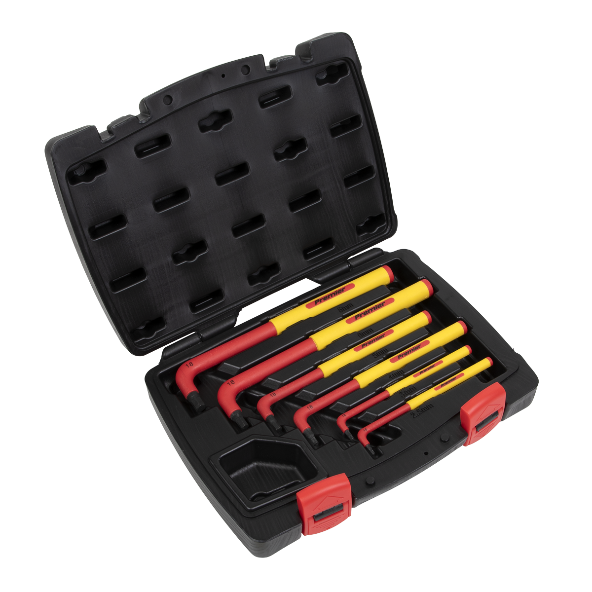 Premier Extra-Long Hex Key Set 6pc - VDE Approved