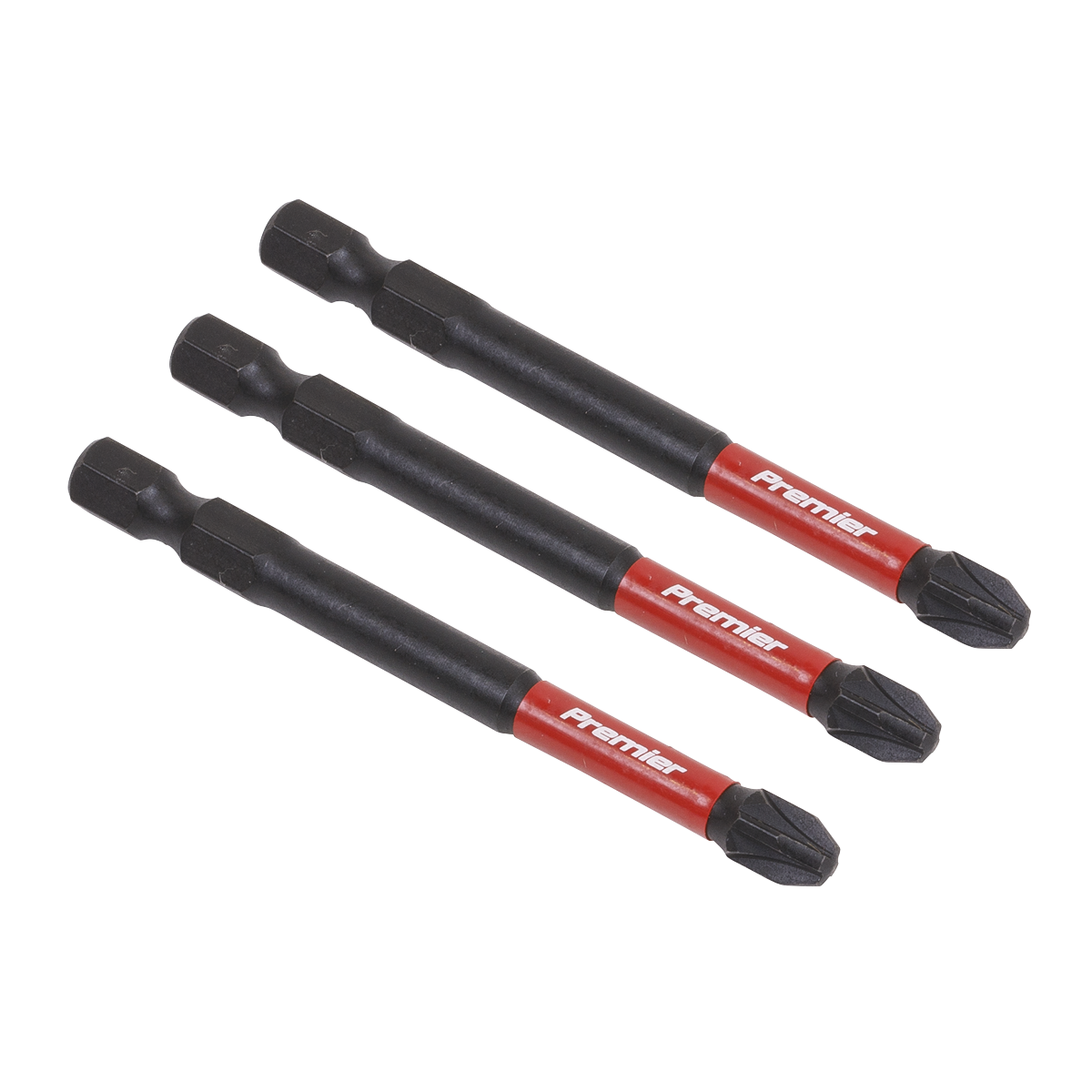 Premier Pozi Impact Power Tool Bits #3 x 75mm 3pc