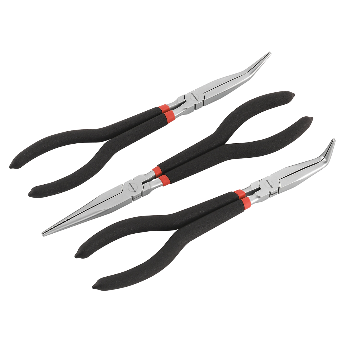 Premier Needle Nose Pliers Set Ni-Fe Finish 280mm 3pc