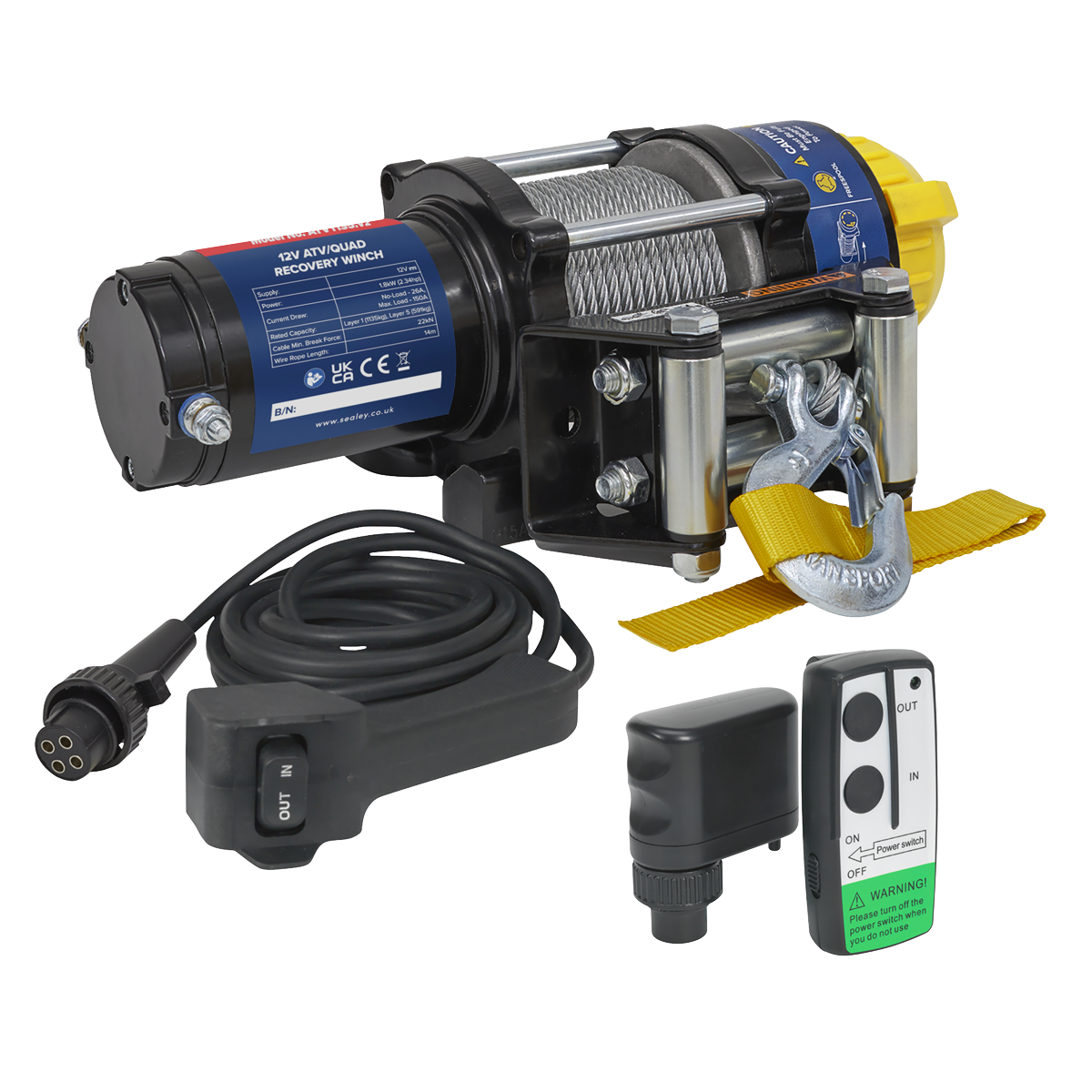 Wireless Winch ATV1135 Combo Kit