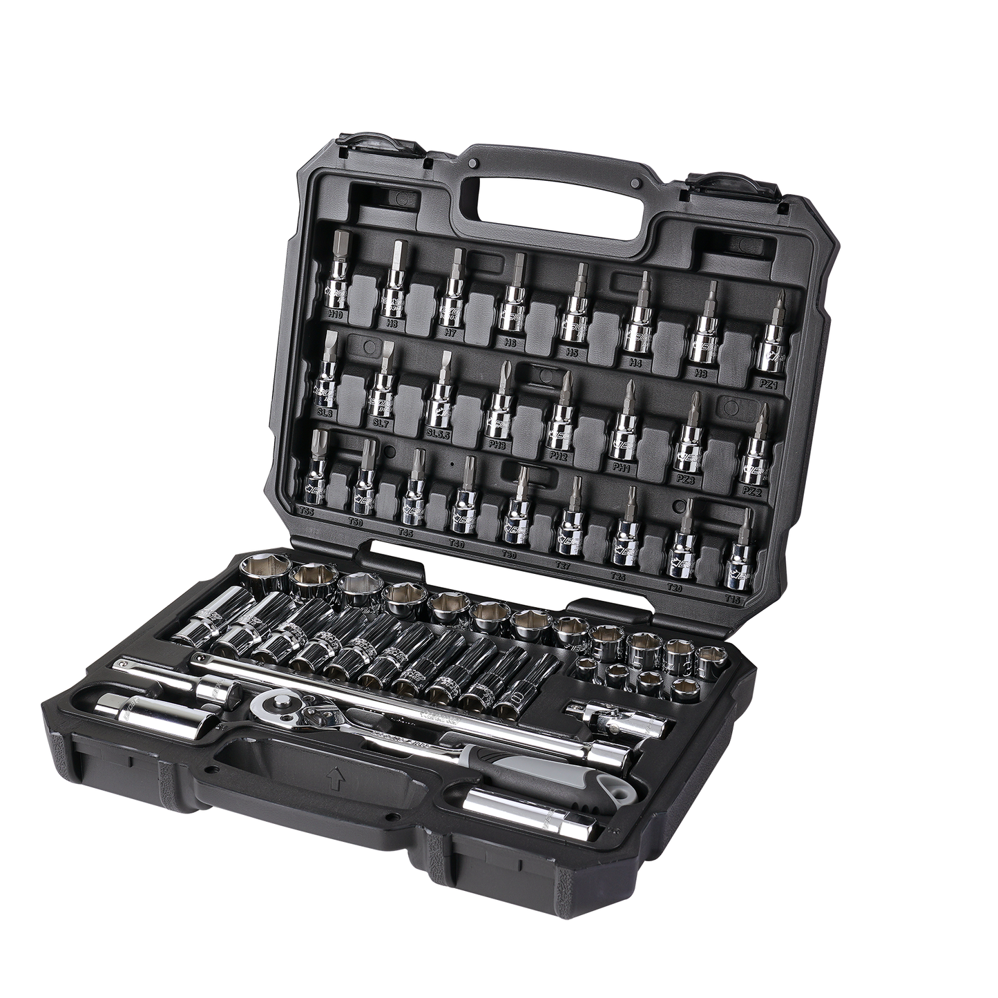 BOXO BLACK SERIES 57Pc 3/8" Master Socket Set