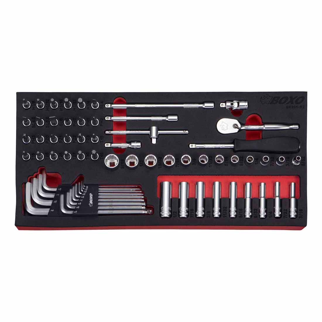 BOXO 65Pc 1/4" Imperial Master Set