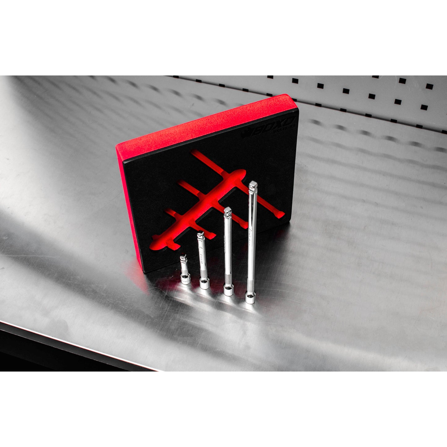 BOXO 4Pc 1/4" Wobble Extension Set