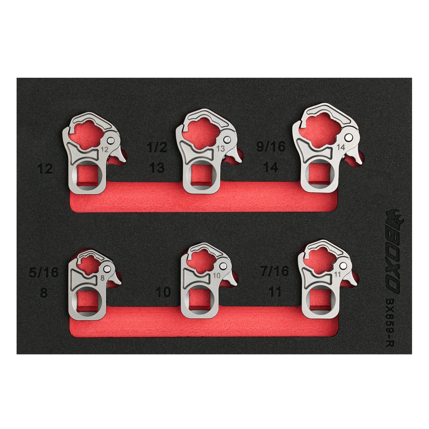 BOXO 6Pc 3/8" Ratcheting Flare Nut Set