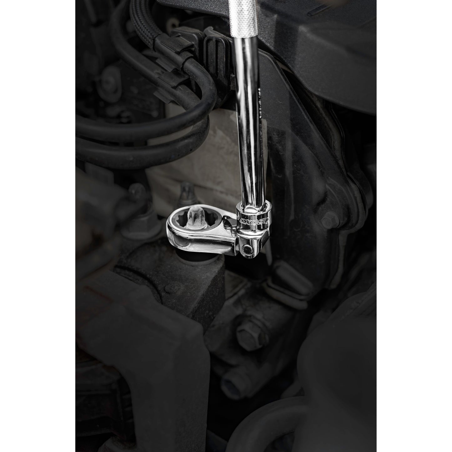 BOXO 8Pc 3/8" Flex-Head Reversible Deep Box Ratcheting Wrench Heads
