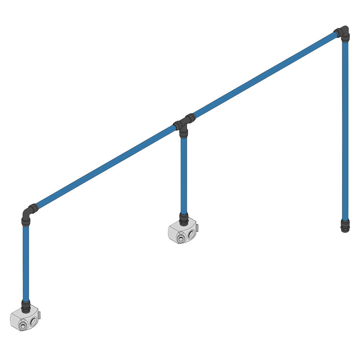John Guest® 12m 2-Drop Air Supply System Kit 28mm