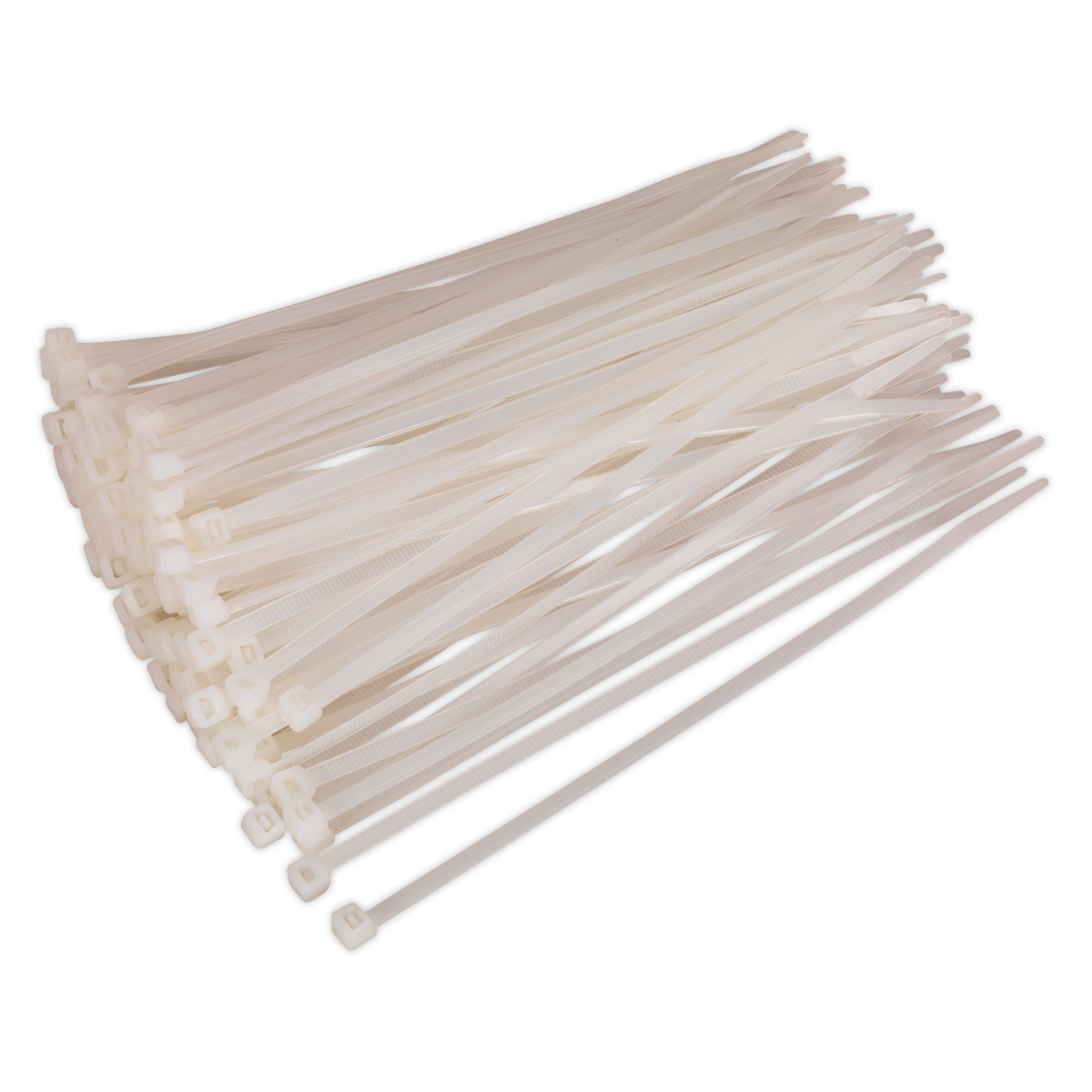Cable Tie 200 x 4.8mm, White - Pack of 100