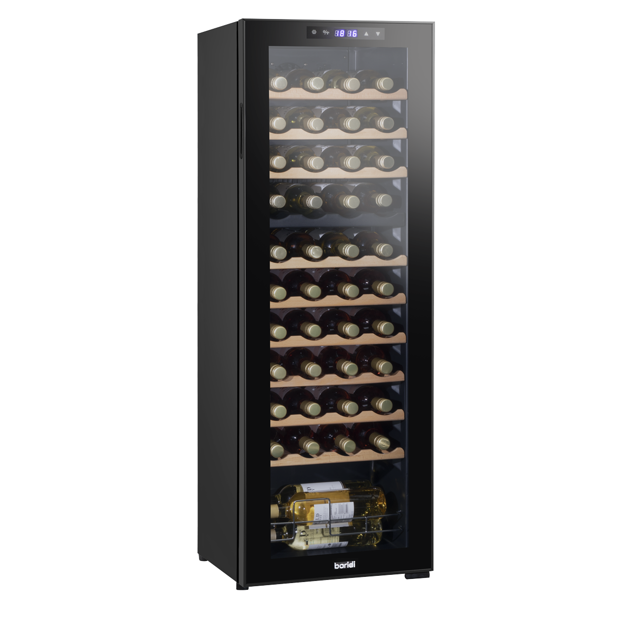 Baridi 44 Bottle Dual Zone Wine Fridge & Cooler