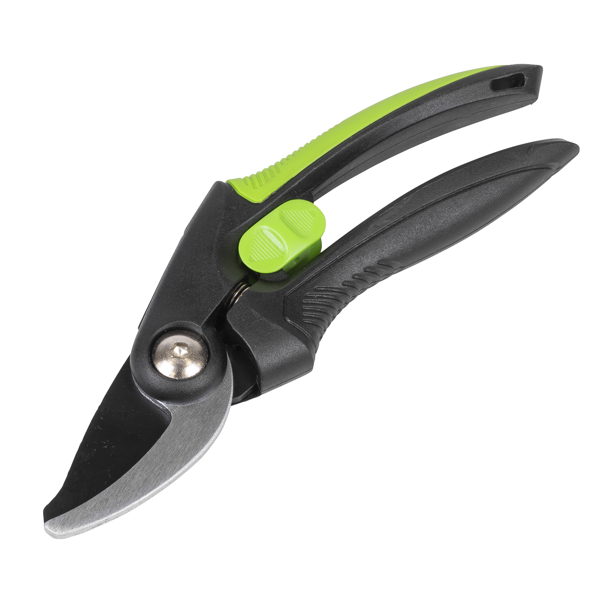 Bypass Secateurs with Soft Grip Handle, Safety Lock & Carbon Steel Blade, 208mm