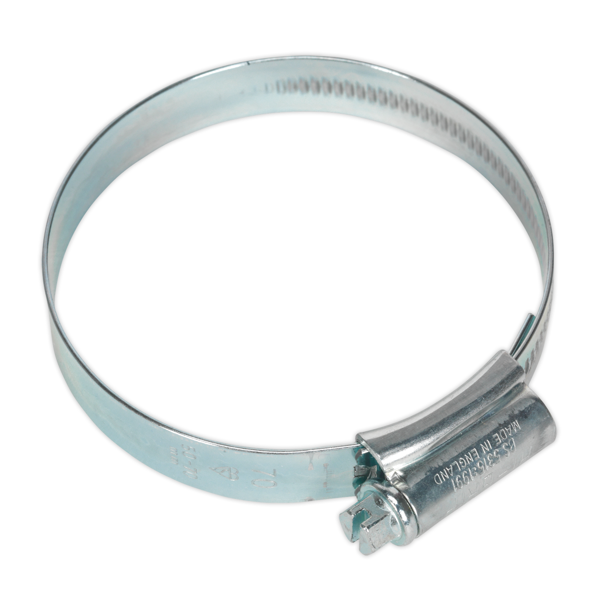 HI-GRIP® Zinc Plated Hose Clip 50-70mm - Pack of 10