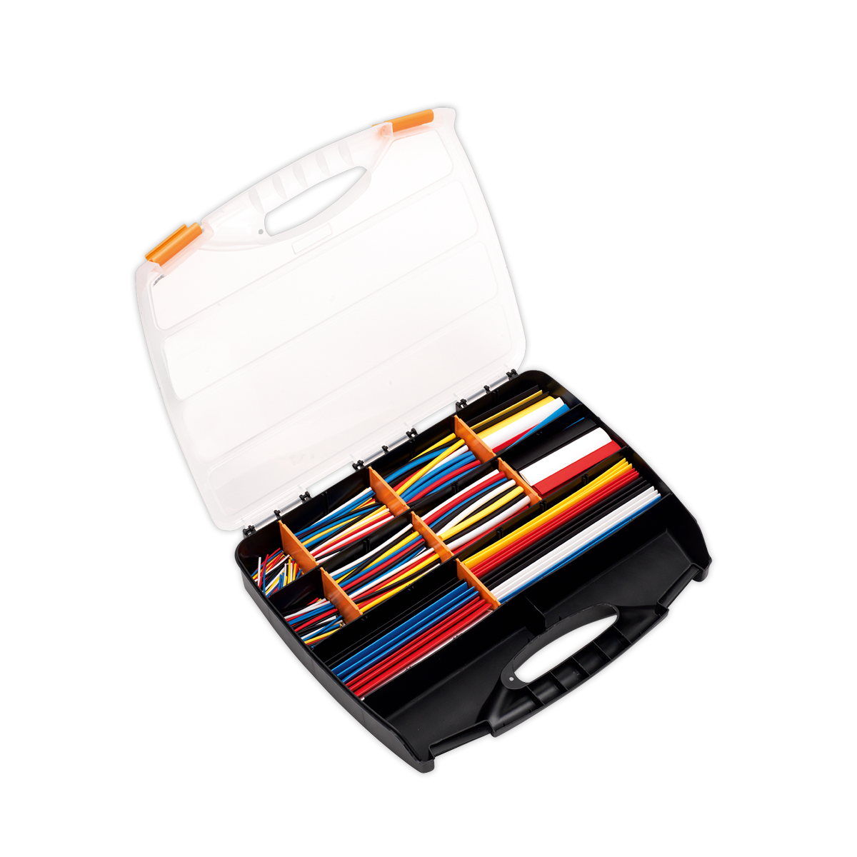 Heat Shrink Tubing Assortment 50, 100, 150 & 200mm 590pc - Mixed Colours
