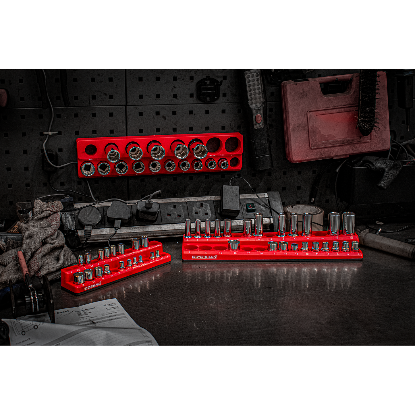 POWERHAND Magnetic Socket Organisers - 1/4", 3/8", 1/2" Drive Options Available