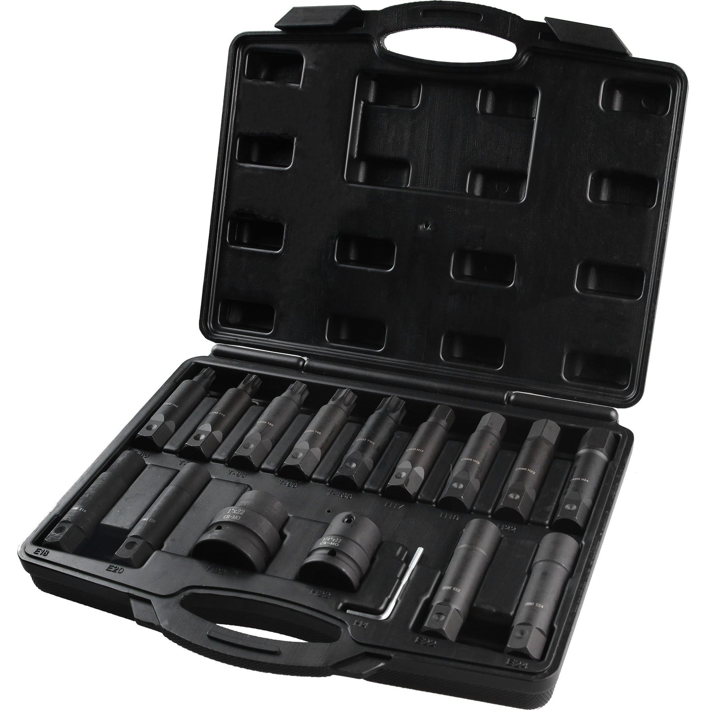 POWERHAND 16Pc 3/4" & 1" Deep Impact Bit Set