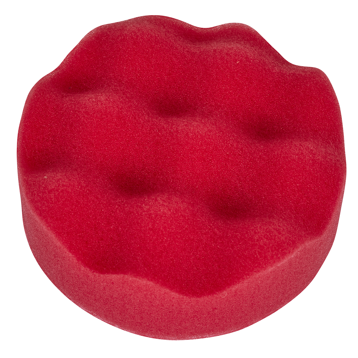 Hook-and-Loop Buffing & Polishing Foam Head 80 x 25mm - Red/Ultra-Soft