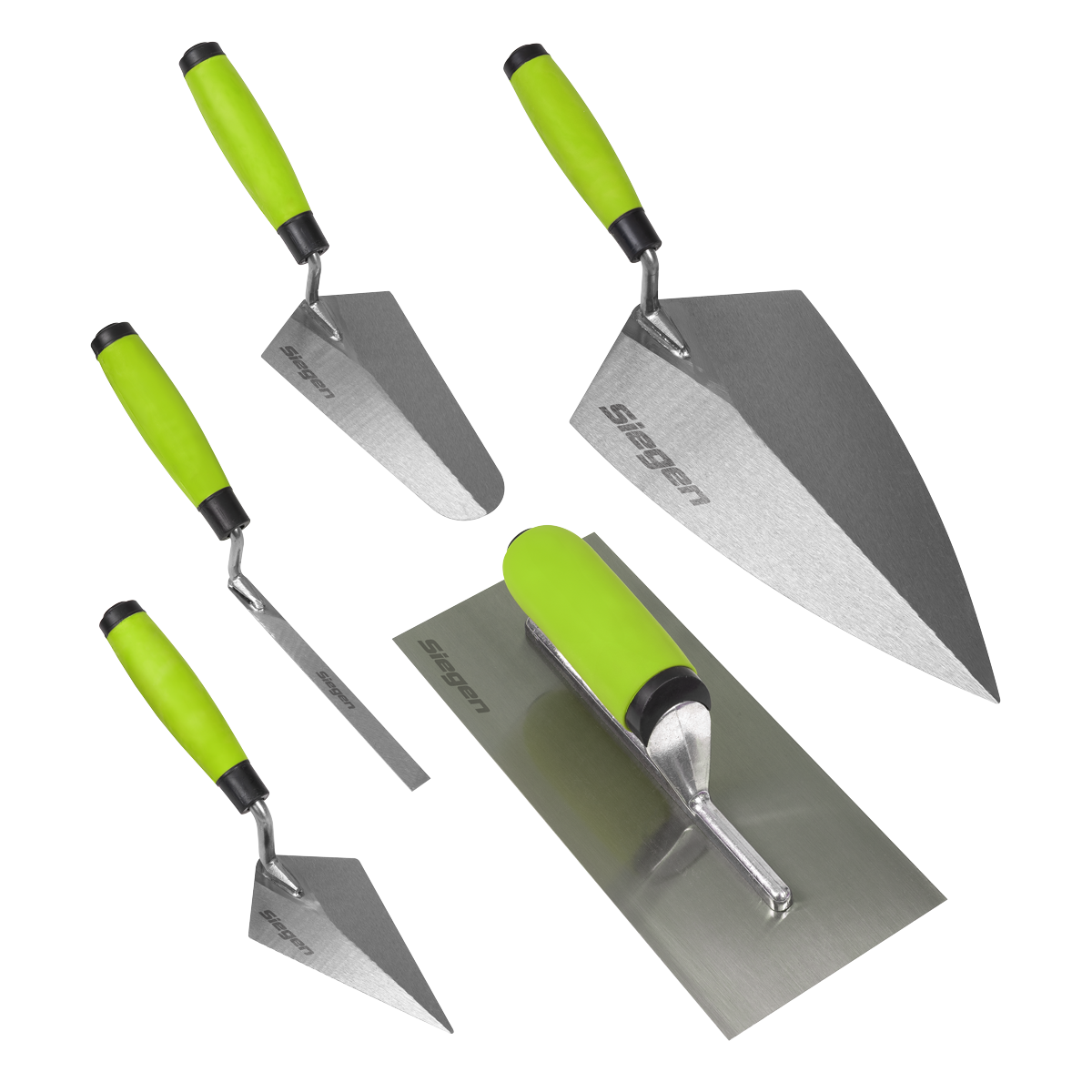 Siegen Trowel Set with Soft Grip Handle 5pc