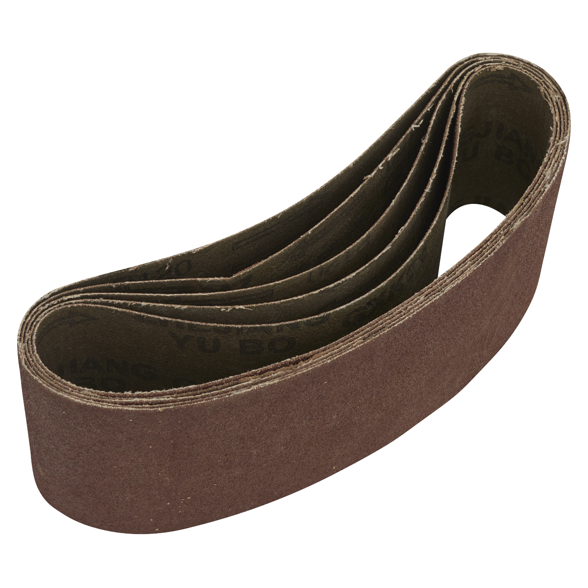 76 x 457mm Sanding Belt 120Grit - Pack of 5