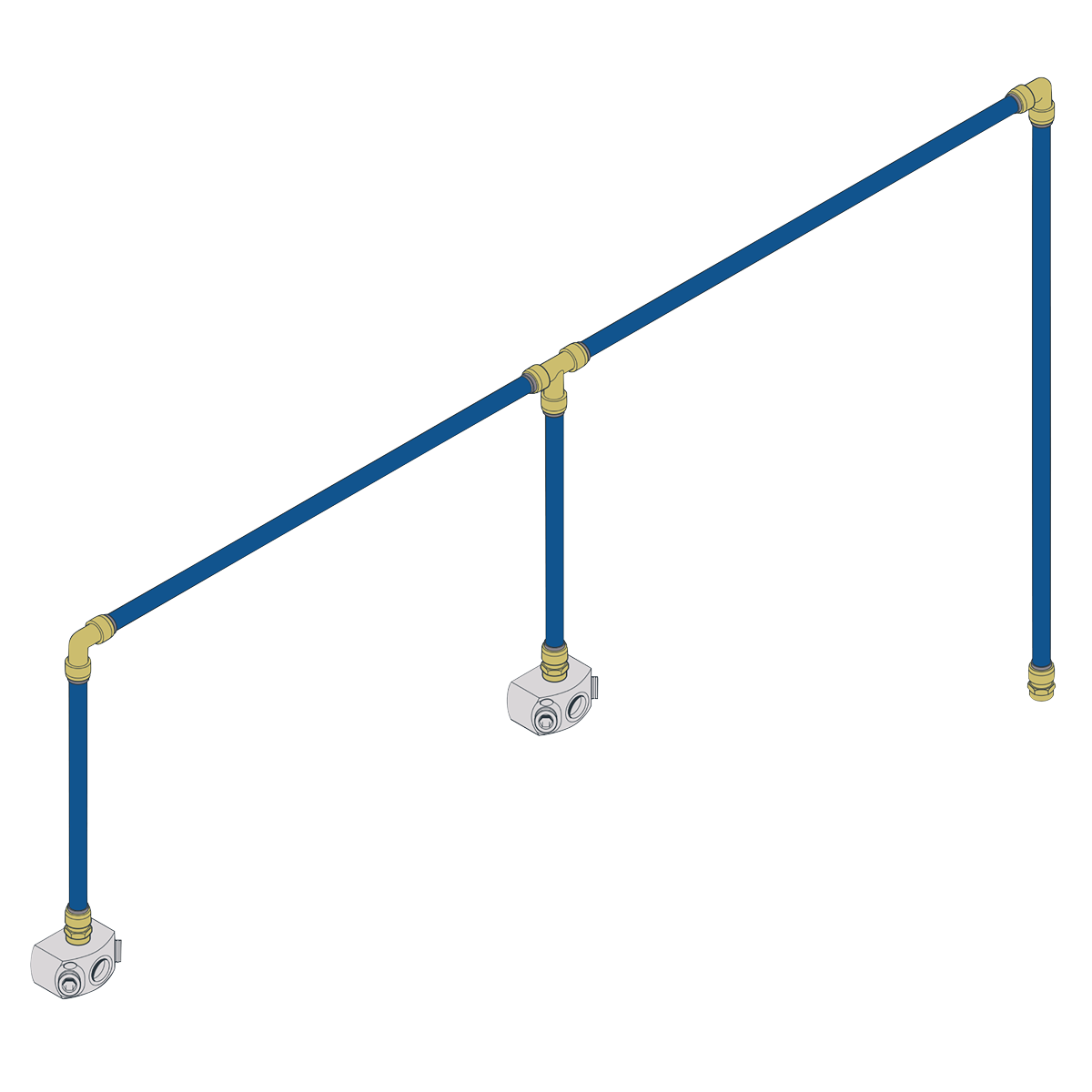SharkBite® 12m 2-Drop Air Supply System Kit 28mm
