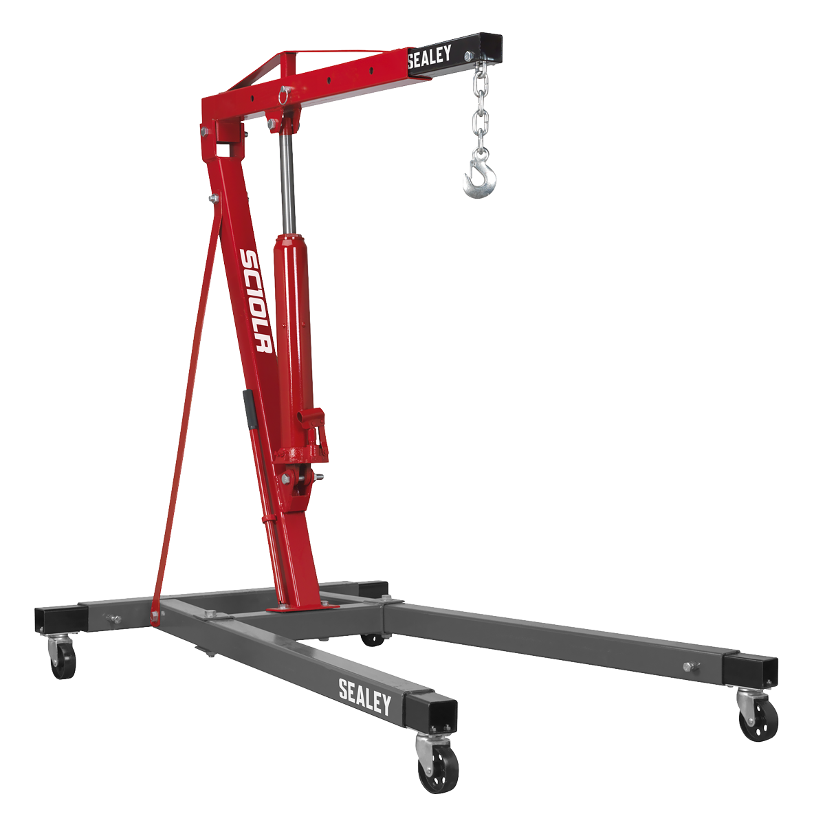 Long Reach Engine Crane with Extendable Legs 1 Tonne