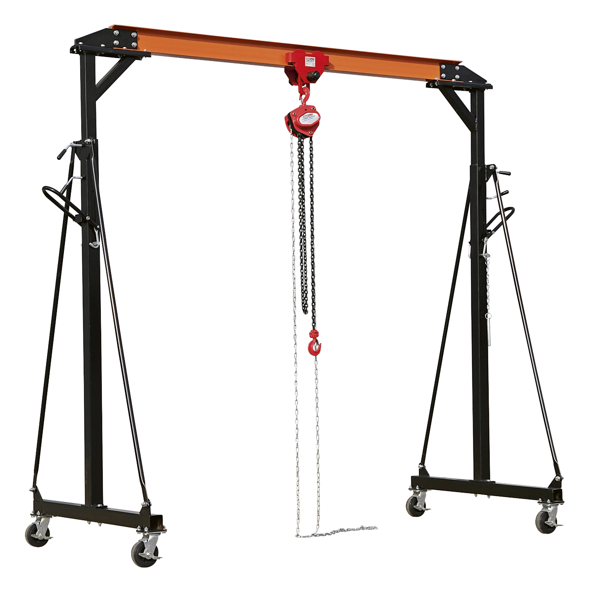 Portable Lifting Adjustable Gantry Frame 1 Tonne & Hoist Combo