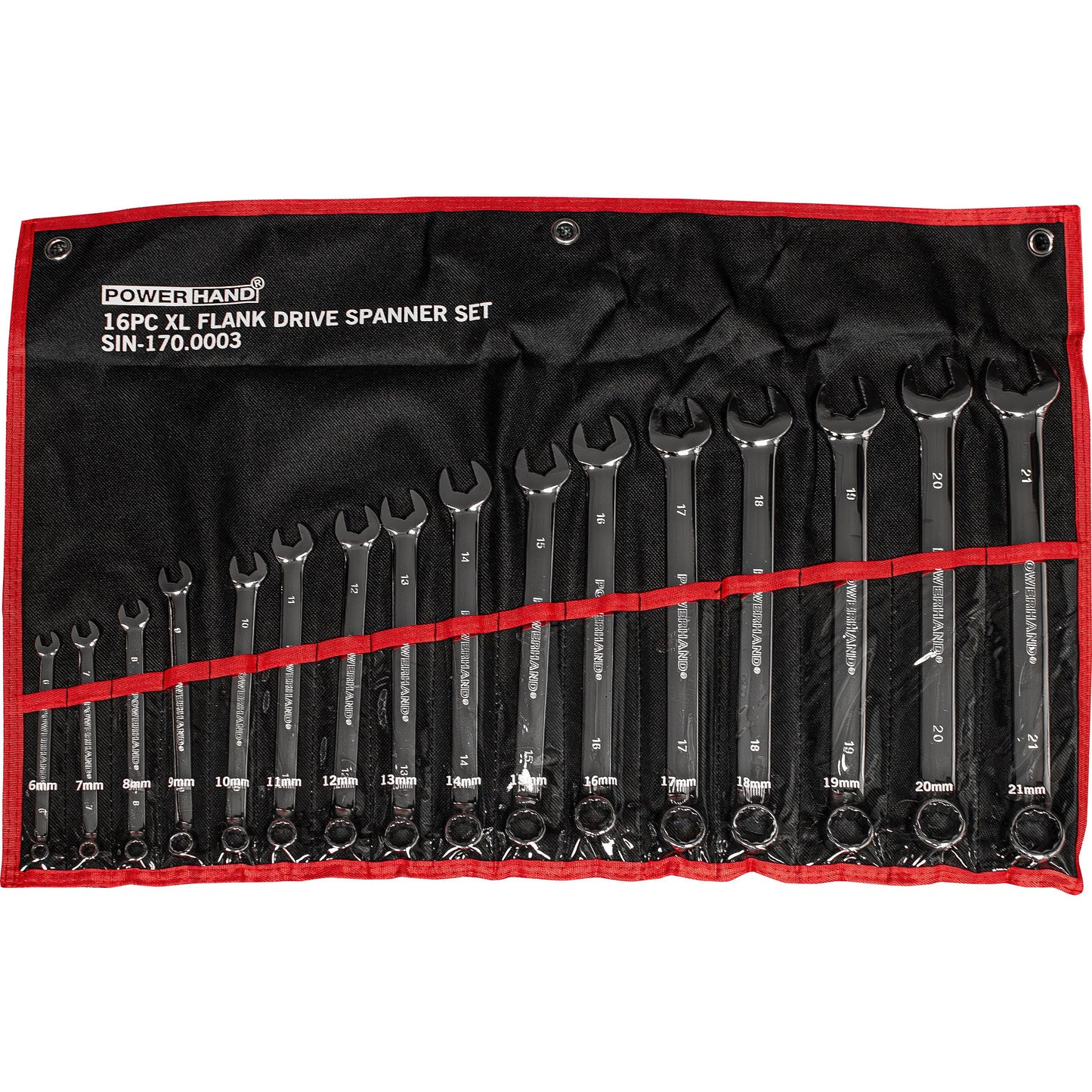 POWERHAND 16Pc XL Flank Drive Spanner Set