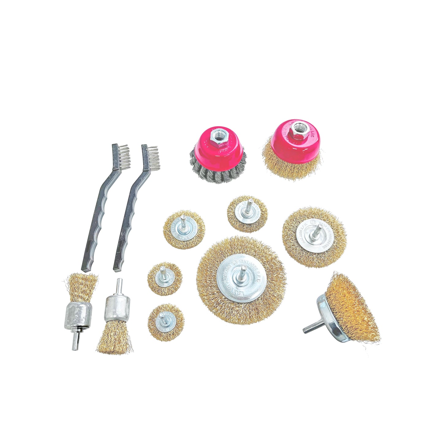 POWERHAND 13Pc Wire Wheel & Cup Brush Kit