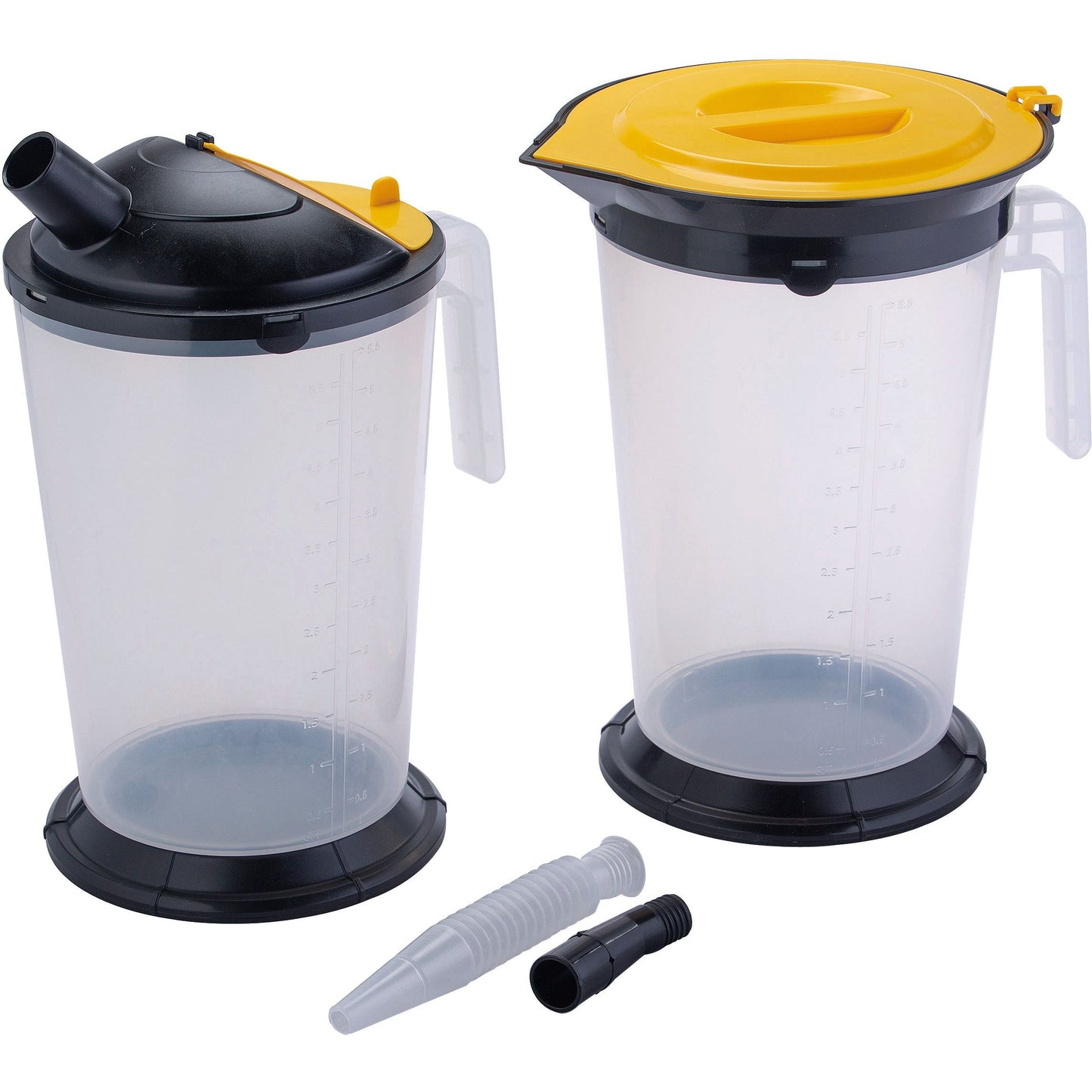 POWERHAND 5l Oil Measurement Flask - Twin Pack