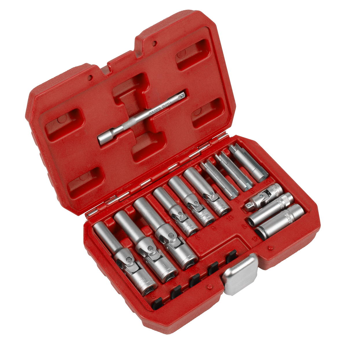 Glow Plug Socket Set 18pc 1/4"Sq & 3/8"Sq Drive