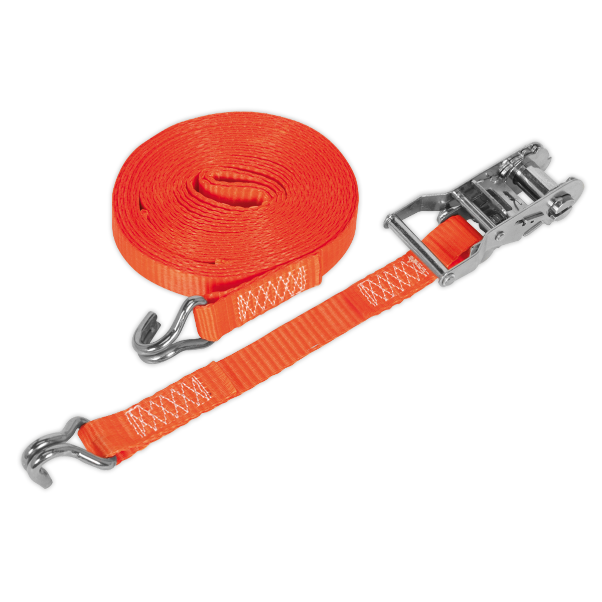 Ratchet Strap Polyester Webbing 25mm x 6m 1500kg Breaking Strength