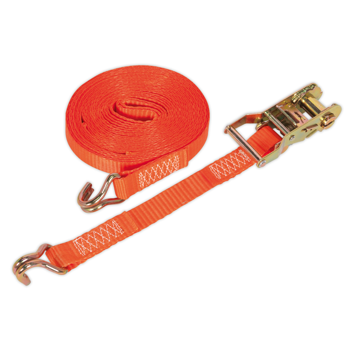 Ratchet Strap Polyester Webbing 25mm x 8m 1500kg Breaking Strength