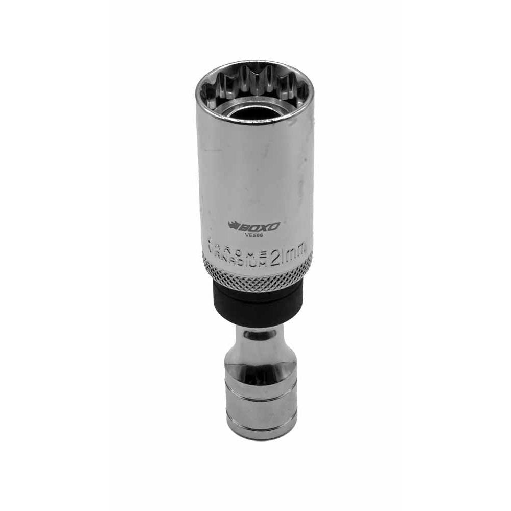 BOXO 3/8" 12Pt Magnetic Universal Spark Plug Socket - Various Sizes Available