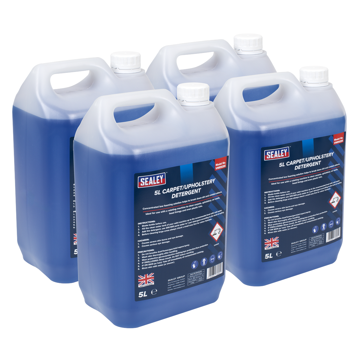 Carpet/Upholstery Detergent 5L - Pack of 4