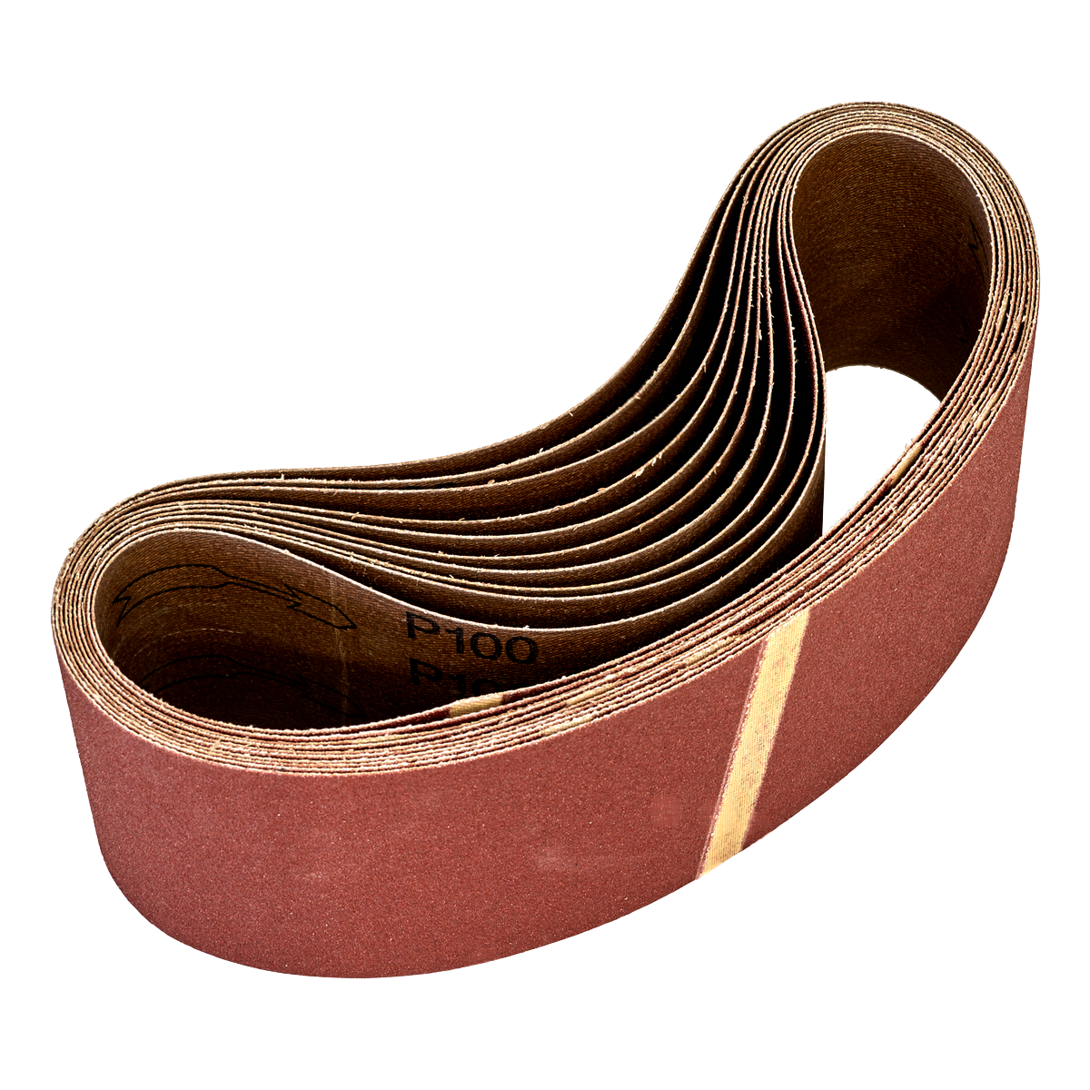 Worksafe® 75 x 533mm Sanding Belt 100Grit - Pack of 10