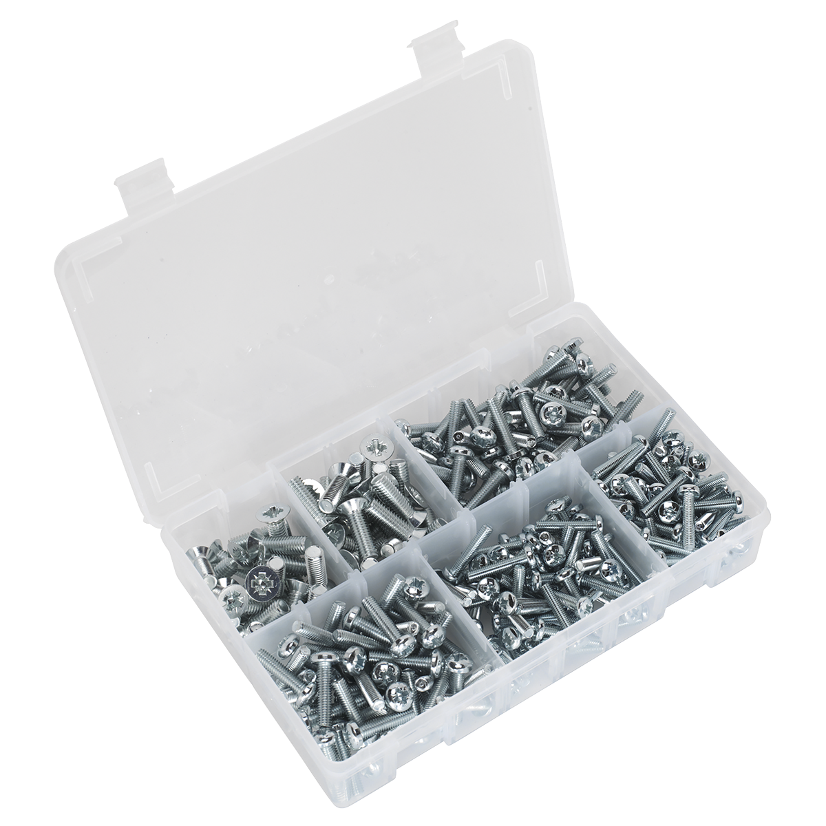Countersunk & Pan Head Pozi Machine Screw Assortment M5-M8 264pc