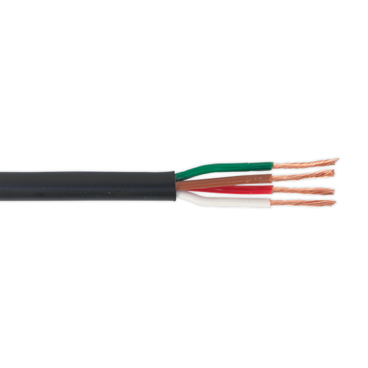 30m Thin Wall Automotive Cable 4 x 0.75mm² 24/0.20mm - Black