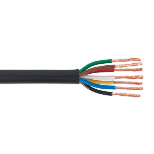 30m Thin Wall Automotive Cable 7 x 0.75mm² 24/0.20mm - Black