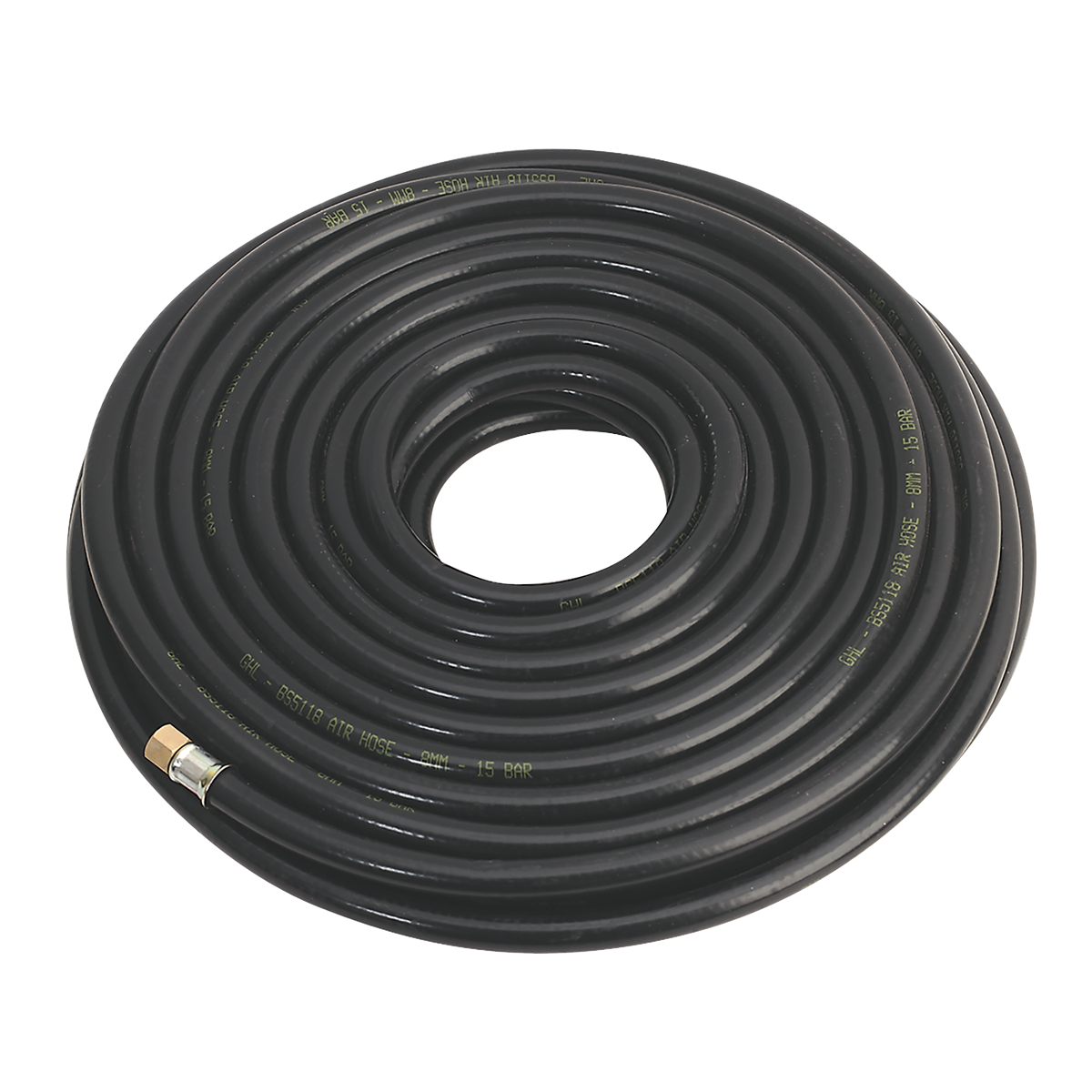 Heavy-Duty Air Hose with 1/4"BSP Unions 20m x 8mm