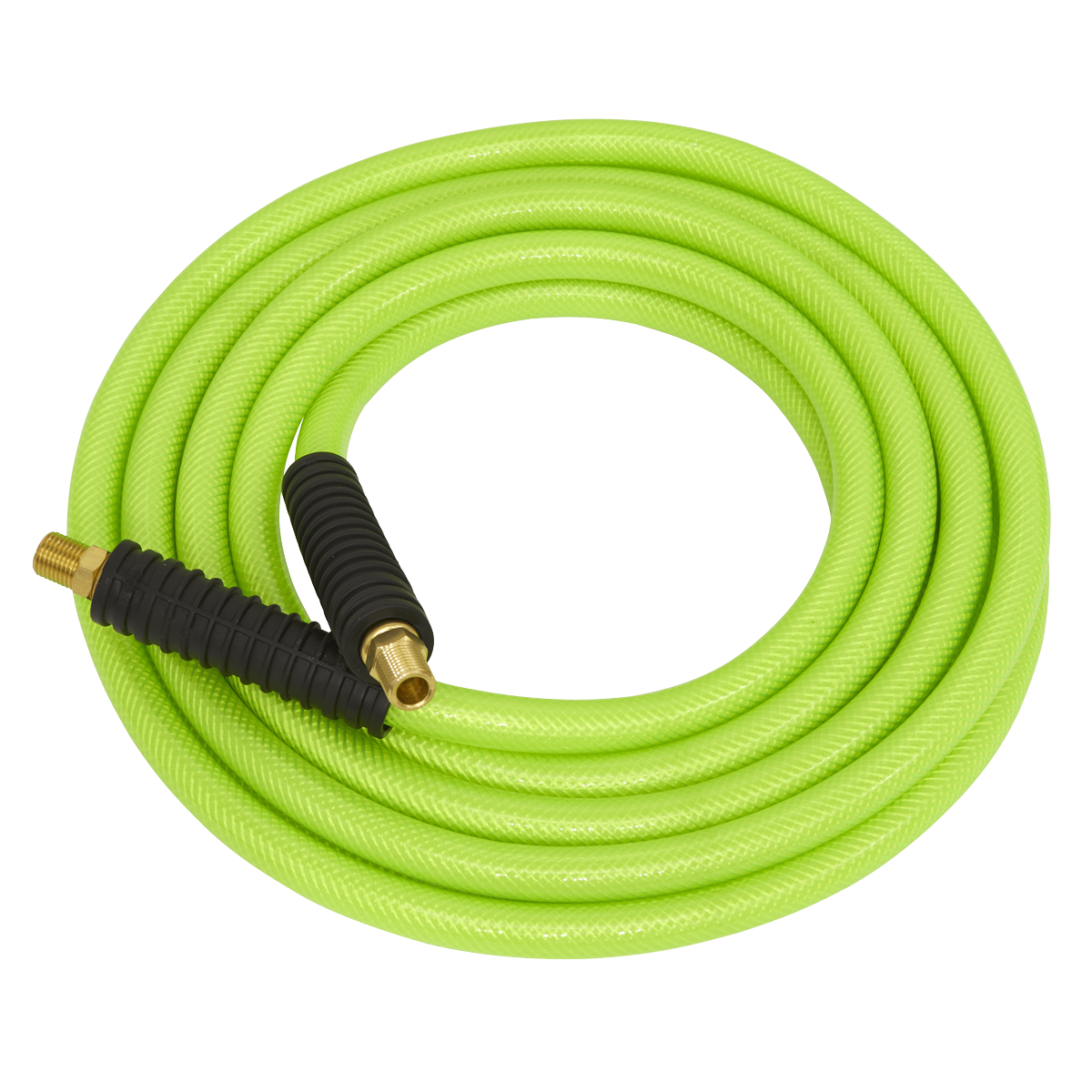 High-Visibility Air Hose with 1/4"BSP Unions 10m x 10mm