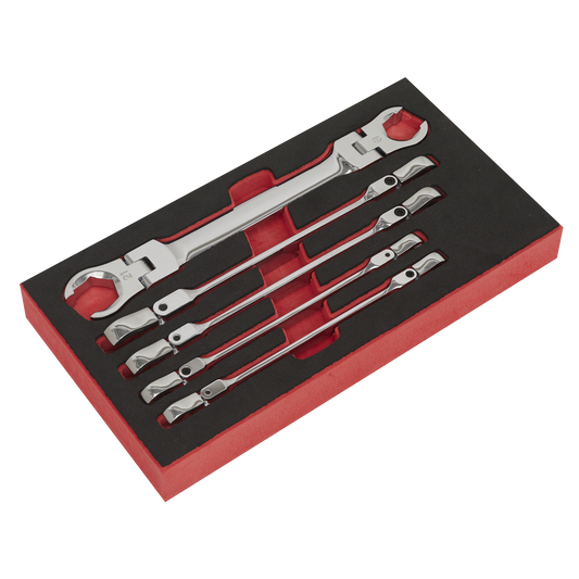 Premier Flexi-Head Flare Nut Spanner Set 5pc