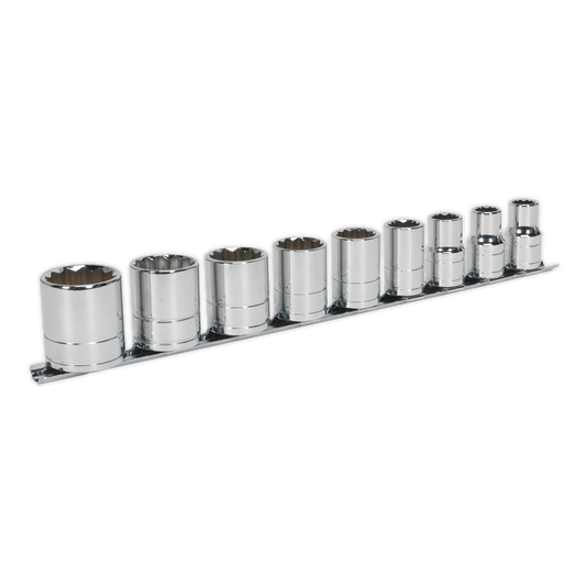 Premier Whitworth Socket Set 1/2"Sq Drive 9pc