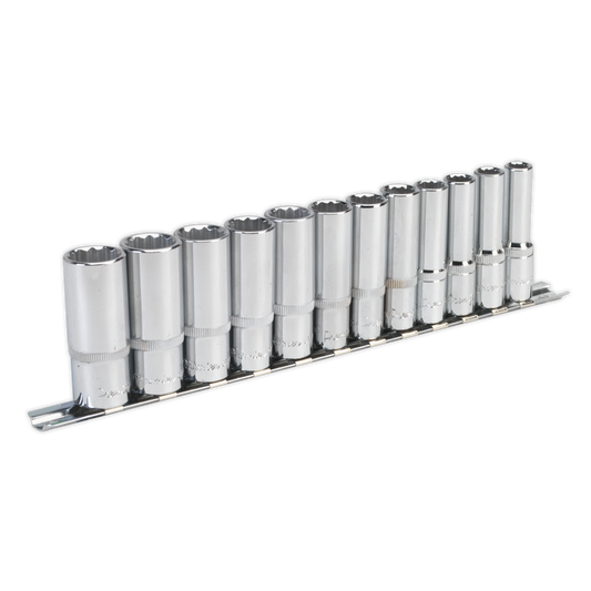 Premier Deep Socket Set 3/8"Sq Drive 12-point 12pc