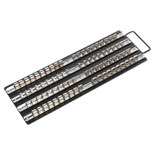 Premier Socket Rail Tray 1/4", 3/8" & 1/2"Sq Drive - Black