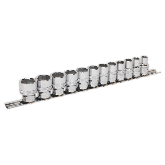 Premier Lock-On™ Socket Set 3/8"Sq Drive 12pc