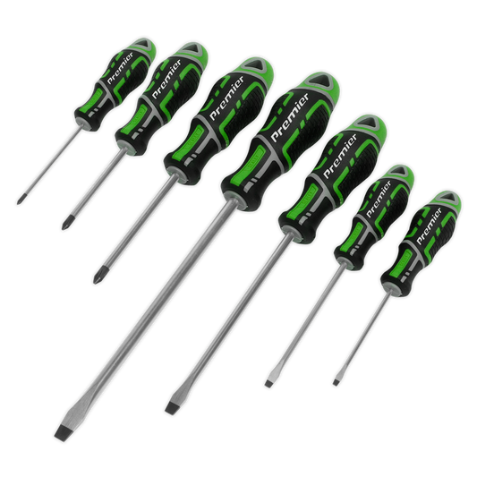 Premier GripMAX® Screwdriver Set 7pc - Hi-Vis Green