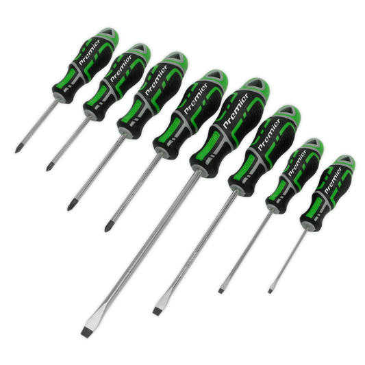 Premier GripMAX® Screwdriver Set 8pc - Hi-Vis Green